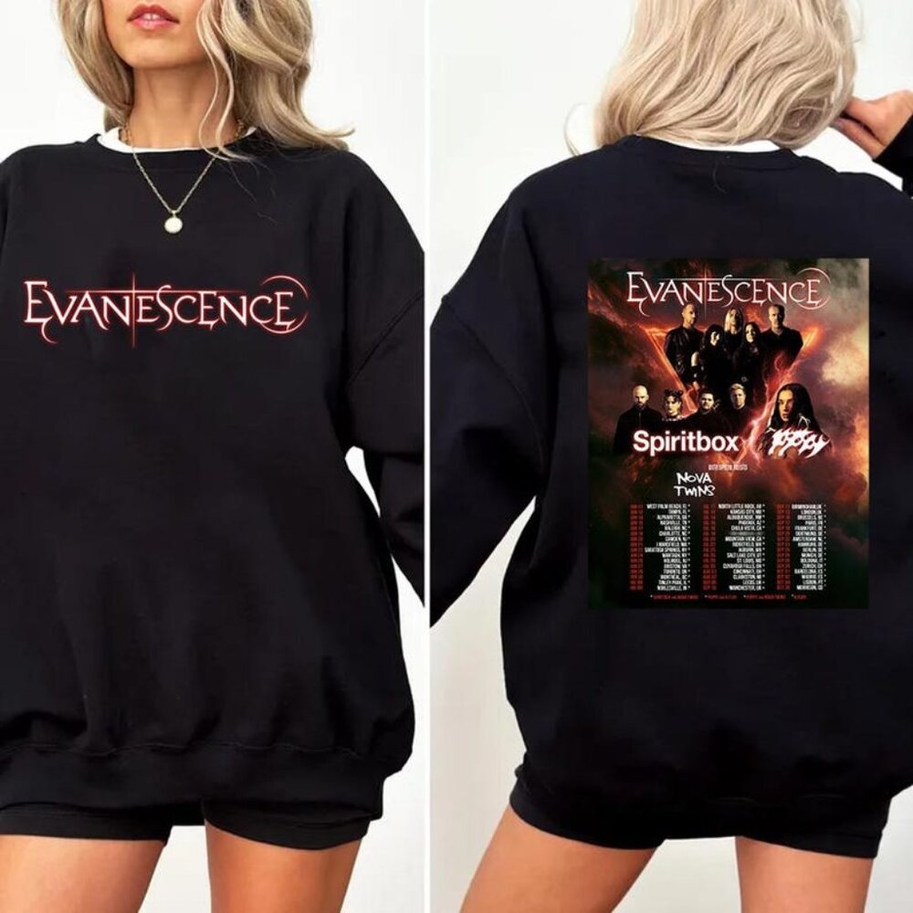 Evanescence North America Tour 2026 Shirt – T-Shirt, Sweatshirt & Hoodie